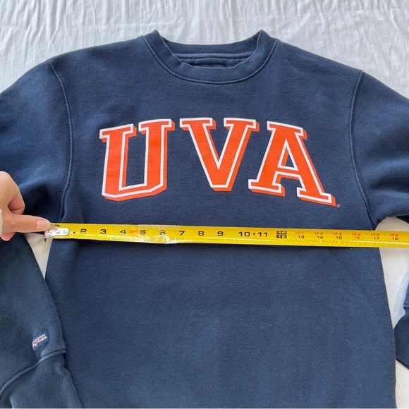 Jansport UVA (University of Virginia) Navy Blue Crewneck Sweatshirt - Size XS - Picture 9 of 11